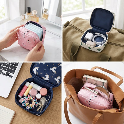 Sanitary Pad Storage Pouch for Women (Pack Of 2)